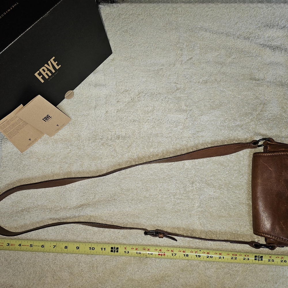 Frye Brown Leather Crossbody Bag - Picture 6 of 7